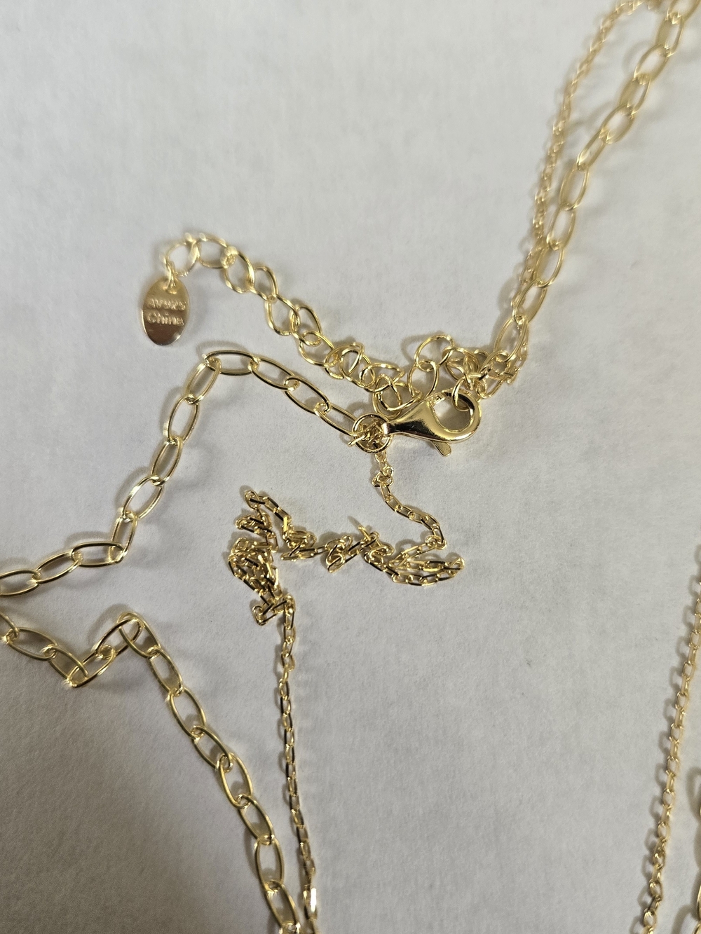 Argento Vivo Gold Plated Over Sterling Silver Layered Cz Necklace - Picture 5 of 7